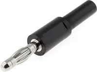 PJP Ada1057 4 mm Plug to 4 mm Socket Black